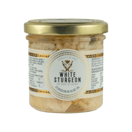 filetti di storione bianco (white sturgeon) in olio di oliva